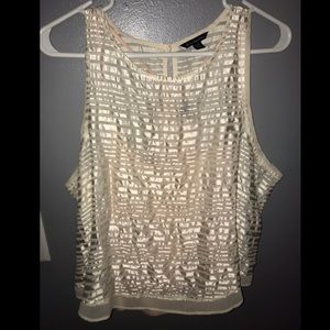 American Eagle cream colored tank